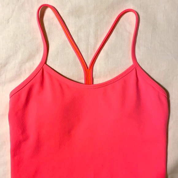 Lululemon Power Y Tank Limited Edition Color Electric Coral - Picture 4 of 8